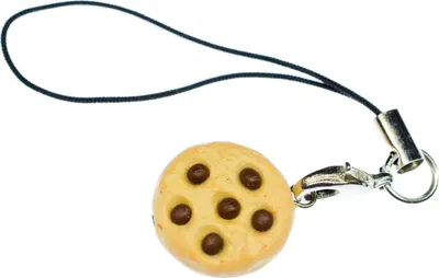 Produktbild von Keks Handyanhänger Miniblings Schokostückchen Plätzchen Chocolate Chips hell