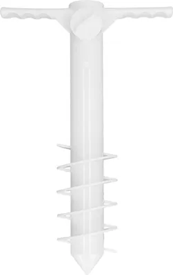 Produktbild von Strandschirm-Sand-Anker, multifunktionaler, sicherer Schirmhalter-Ständer mit 5 Spiralschrauben für Strand, Rasen, Wasserpark