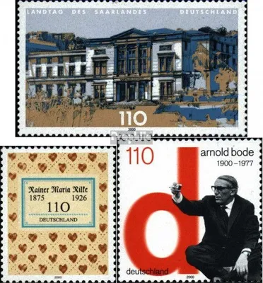 Produktbild von Briefmarken BRD (BR.Deutschland) 2000 Mi 2153,2154,2155 (kompl.Ausg.) gestempelt Landesparlamente