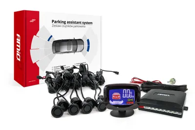 Obrázok produktu pre AMiO Parkovací asistent LED-GRAF 8 senzorové čierne GOLD 18