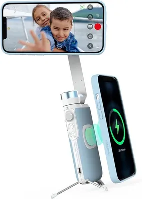 Produktbild von PowerVision PowerVision S1 Explorer Kit - blau - All-in-One Stabilisator für iOS und Android - Powerbank & Gimbal