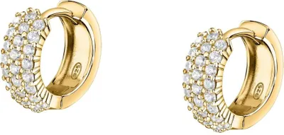 Imagen del producto de Elegantes pendientes dorados con circonitas, modelo Tesori SAIW145
