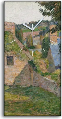 Produktbild von Küche Wohnzimmer Wand Leinwand Uhr 30x60 Das Feld des Derout Lollichon - weiße Hände