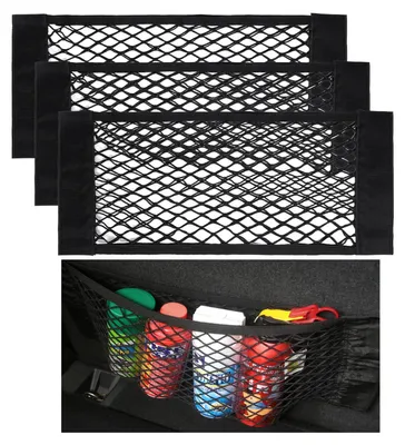 Image de Solidchoice - Lot de 4 filets de rangement élastiques robustes pour bagages, adaptés aux voitures