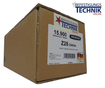 Produktbild von Prebena Klammern Z 28CNKHA 28mm verzinkt geharzt für Prebena 4C-Z50 Tjep PQZ KL-57 15,9M