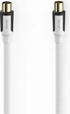 Produktbild von Antennen-Kabel Koax-Stecker-Koax-Kuppl., Gewebe, verg., 3,0 m, 100 dB,