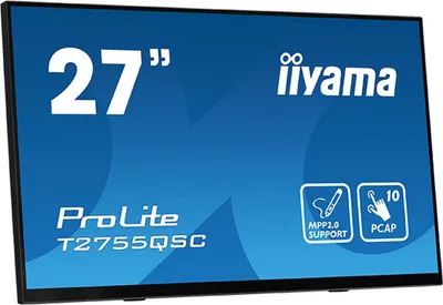 Produktbild von iiyama ProLite T2755QSC-B1, 68,6 cm (27"), 2560 x 1440 Pixel, Quad HD, LCD, 5 ms, Schwarz