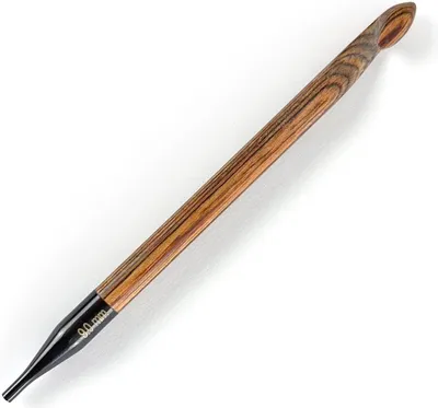 Produktbild von KnitPro ginger Tunesische Häkelnadel aus Holz 9.00 mm