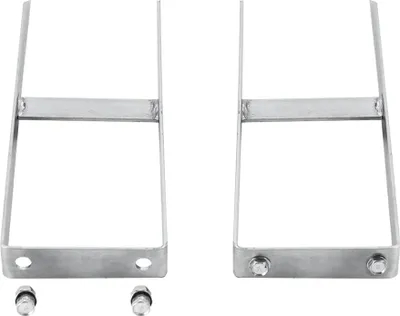 Produktbild von Pfostenträger 2 Stk. für WPC Zaun Stahl 40 cm