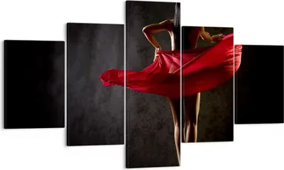 Produktbild von Bild auf Leinwand - Leinwandbild - Schönheit Körper Tänzer Mädchen - 125x70cm - Wand Bild - Wanddeko - Leinwanddruck - Bilder - Kunstdruck - Leinwand bilder - Wandkunst - EA125x70-2160