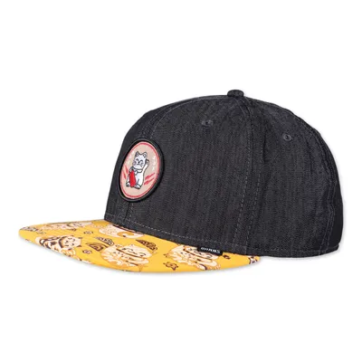 Produktbild von DJINNS Snapback Cap 6 Panel LuckyCat Linen Rev. black