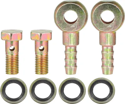 Image de Banjo Boulon M8x1 Voiture Banjo Tuyau Barbillon Boulon Raccord Adaptateur (Ensemble de 2 )