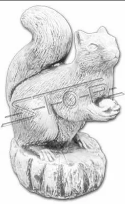 Produktbild von Garten Dekoration Eichhörnchen Terrasse Stein Figuren Figur Statue Skulptur 518