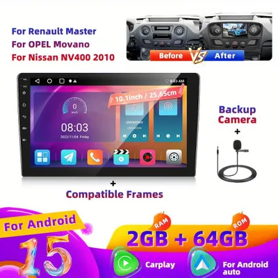 Zdjęcie produktu dla Radio samochodowe Android – System audio samochodowy – System multimedialny – System nawigacji – Radio z Carplay