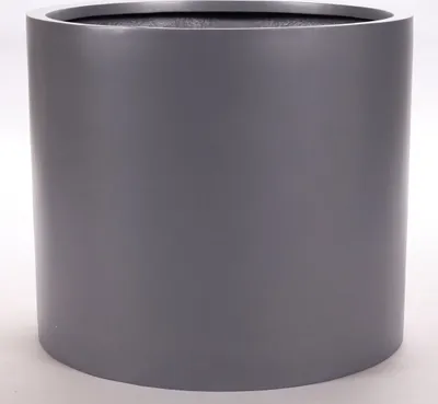 Produktbild von Elegant Einrichten | Pflanzkübel | Fiberglas | zylindrisch | D80xH70cm | Anthrazit-Metallic