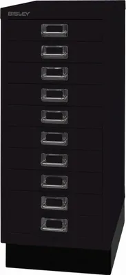 Produktbild von BISLEY MultiDrawer™ L2910S Schubladenschrank schwarz 10 Schubladen 27,8 x 38,0 x 67,0 cm