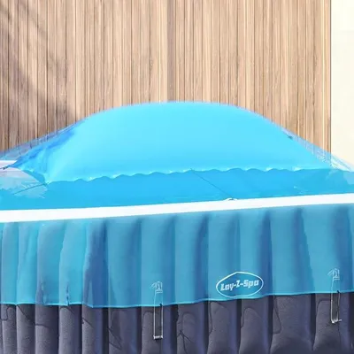 Obrázek produktu pro Zimní plovací polštář, modrá barva, vyrobený z PVC, rozměry 460 x 230 x 160 cm, odolný vůči UV záření, mrazuvzdorný do -20 C, s ventilem Boston, s 10 metrů nylonové stuhy a sadou na opravy pro bazény