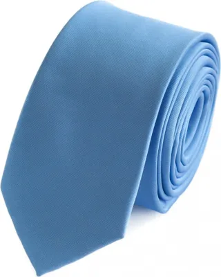 Produktbild von Fabio Farini - 2 Stück Einstecktücher & Herren Schlips in 6cm Schmal (6cm), Hellblau
