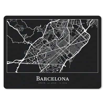 Produktbild von MuchoWow® Mauspad Mousepad Stadtplan - Barcelona - Karte 23x19 cm - Mousepads - Maus Mat - Pad - Mausunterlage - Schreibtischunterlage - Mauspad
