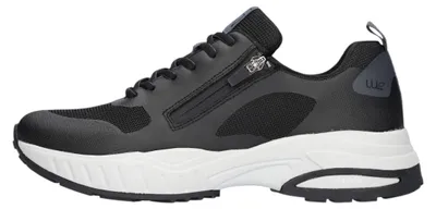 Imagen del producto de Waldläufer H. Zapatos deportivos para hombre, cordones, color negro, estilo casual