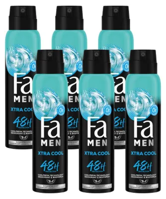 Productafbeelding van 6x Fa Deospray Men – Extreme Cool 150 ml