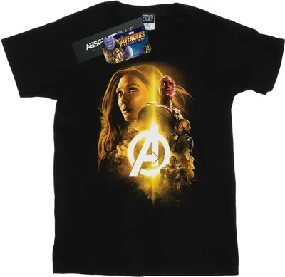 Produktbild von Marvel - "Avengers Infinity War Witch Team Up" T-Shirt für Herren BI12760 (XXL) (Schwarz)