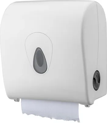 Produktbild von PlastiQline Handtuchrollenspender MINI - Farbfenster gelb - Handtuchspender