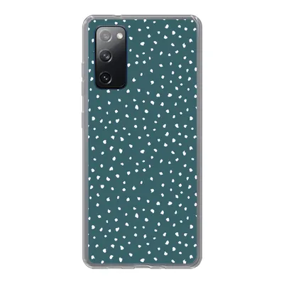 Produktbild von MuchoWow® Handyhülle Schutzhülle Hülle für Samsung Galaxy S20 FE Polka dots - Weiß - Grün Silikon Softcase Handy Hülle - Abdeckung