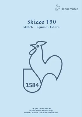 Immagine prodotto di Hahnemühle Sketch 190 Blocco per schizzi - 190 g/m² - DIN A5 - 50 fogli