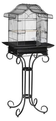 Immagine prodotto di Gabbia per uccelli con supporto, nero RD30975