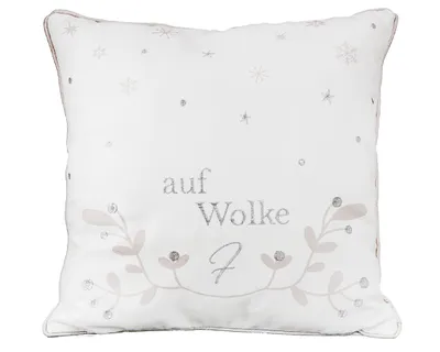 Immagine prodotto di Gilde Kissen, quadratisch, "Sternenmädchen", Sternmotiv, Polyester, creme, VE 3, B. 45 cm, H. 45 cm 53000
