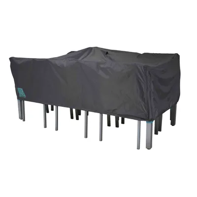 Produktbild von Rechteckiger Gartentischbezug von 200 x 130 cm Cov'Up Grau - Oviala
