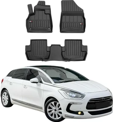 Obrázok produktu pre 2011-2015 Citroen DS5 Podlahové rohože TPE čierne 3 ks