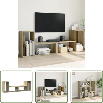 Produktbild von The Living Store TV-Schränke 2 Stk. Sonoma-Eiche 75x30x50 cm Holzwerkstoff