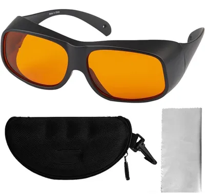 Laserschutzbrille 190-490 nm, UV-/Blaulichtschutz, für Halbleiterlaser