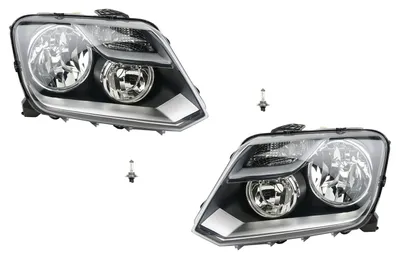 Productafbeelding van Johns, halogeen koplampen, geschikt voor VW Amarok, set links en rechts, type H15 met H7, vanaf 2010