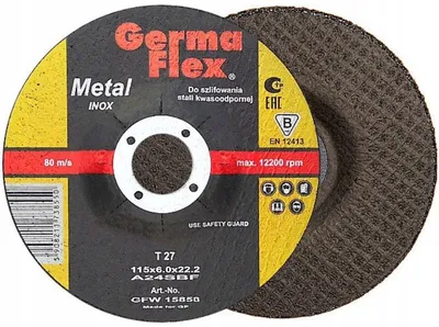 Produktbild von Germaflex Schleifscheibe Inox 115x6,0x22,2mm 10er Pack