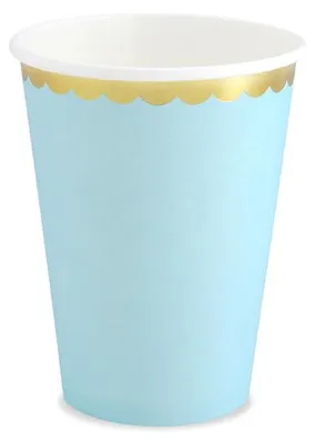 Produktbild von PartyDeco KPP16-001J-EU1, 220 ml, Papier, Hellblau, 75 mm, 75 mm, 130 mm