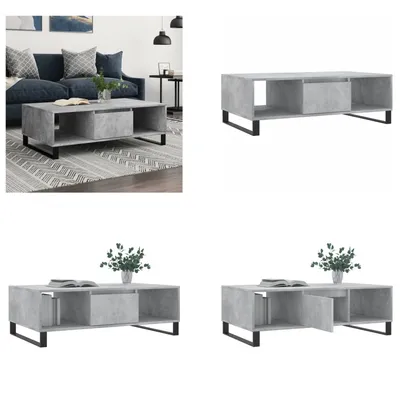 Produktbild von vidaXL Couchtisch Betongrau 104x60x35 cm Holzwerkstoff - Couchtisch - Couchtische - Couchtisch Niedrig - Tisch