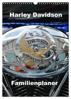 Produktbild von Harley Davidson Familienplaner (Wandkalender 2027 DIN A3 hoch), CALVENDO Monatskalender