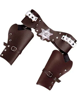Produktbild von Pistolen-Holster Wilder Westen Kostüm-Accessoire braun