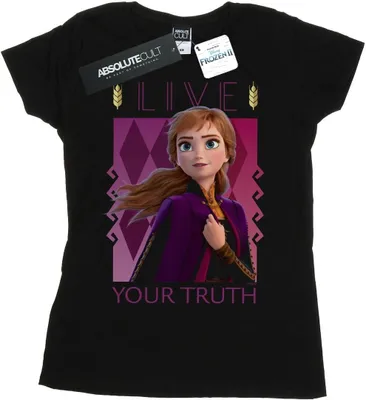 Produktbild von Disney - "Frozen 2 Live Your Truth" T-Shirt für Damen BI21801 (S) (Schwarz)