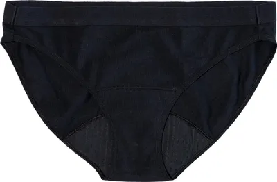 Produktbild von Saalt Periodenunterwäsche Bikini Baumwolle Schwarz XS