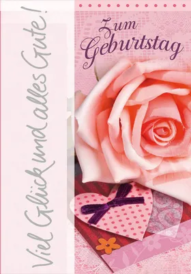 Produktbild von Geburtstag  Glückwunschkarte im Format 115x17cm mit Umschlag