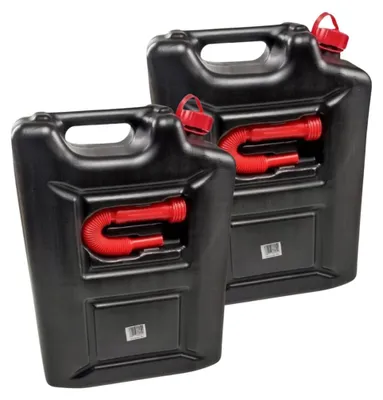 Produktbild von Anwicar Benzinkanister Kunststoff 2x20 L Schwarz, Kraftstoffkanister
