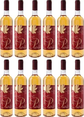 Produktbild von Muskat aus Patras P.D.O. 12x 0,75l Loukatos Likörwein weiß | 15% Vol. | + 20ml Jassas Olivenöl