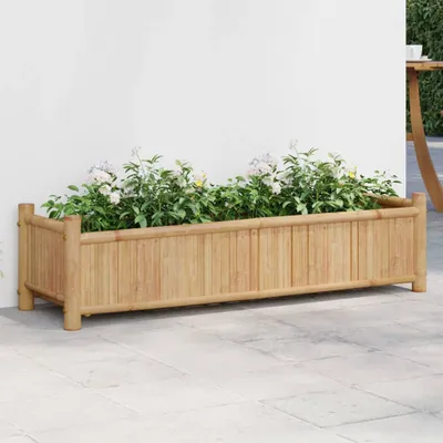 Produktbild von Pflanzkübel 100x30x25 cm Bambus