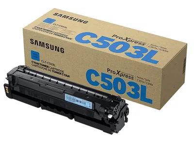 Zdjęcie produktu dla Samsung Oryginalny błękitny toner o wysokiej wydajności CLT-C503L, Cyjan, 1 szt.