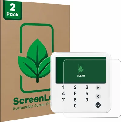 Produktbild von 2x ScreenLeaf Schutzfolie für SumUp Solo Lite nachhaltiger Displayschutz Display Schutz Folie Klar Transparent