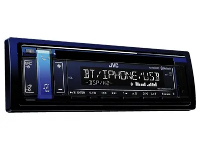 Zdjęcie produktu dla JVC KD-R889BT, Czarny, 1 DIN, 200 W, 50 W, MOS-FET, FLAC, MP3, WAV, WMA
